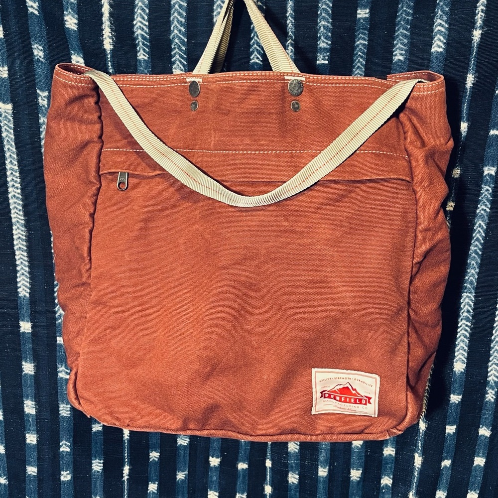 Penfield Burgundy Canvas Laptop Bag